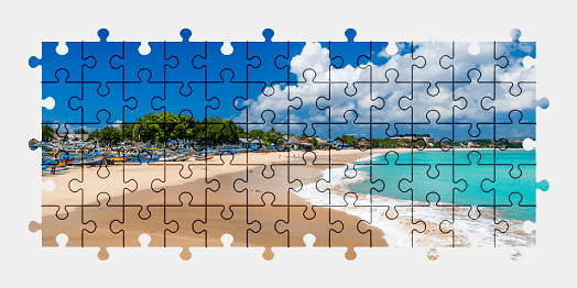 Jigsaw puzzle online beach,indonesia,nature,colorful