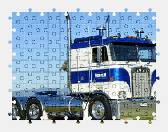 Jigsaw puzzle online kenworth,truck,vehicle,colorful
