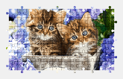 Jigsaw puzzle online kitten,cat,cute,animal,colorful