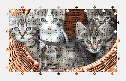 Jigsaw puzzle online kitten,cat,animal,colorful