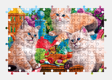 Jigsaw puzzle online kitten,animal,colorful,cute,cat