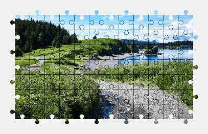 Jigsaw puzzle online island,alaska,usa,nature,colorful