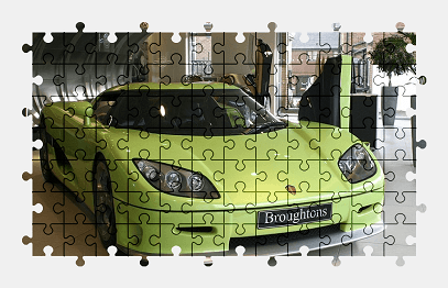 Jigsaw puzzle online green,koenigsegg,sports-car,car,vehicle,colorful