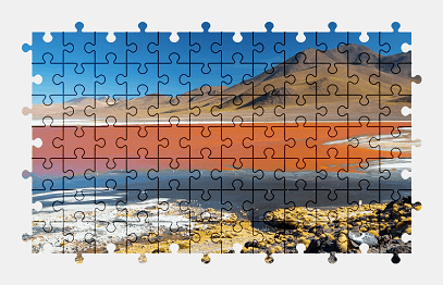 Jigsaw puzzle online lake,bolivia,landscape,mountains,nature,colorful
