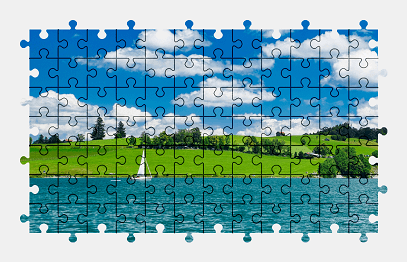 Jigsaw puzzle online lake,nature,colorful,landscape