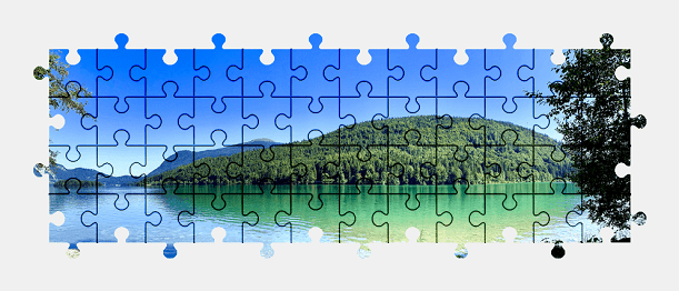 Jigsaw puzzle online lake,mountains,colorful,nature,landscape