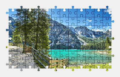Jigsaw puzzle online lake,nature,colorful,landscape,mountains