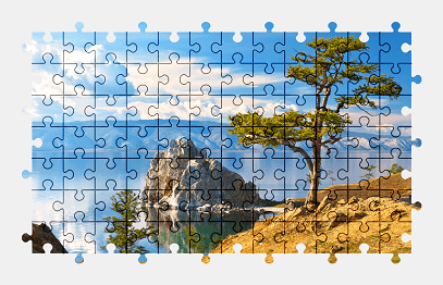 Jigsaw puzzle online lake,nature,landscape,colorful,tree
