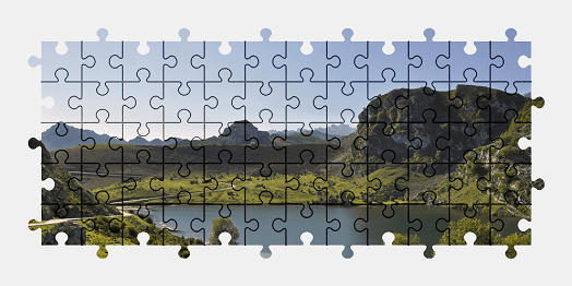 Jigsaw puzzle online lake,spain,nature,landscape