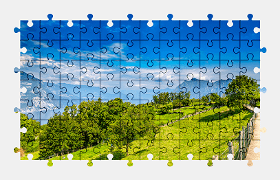 Jigsaw puzzle online lake,italy,nature,colorful,mountains,landscape,green