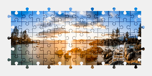 Jigsaw puzzle online lake,california,usa,nature,colorful,landscape