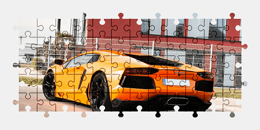 Jigsaw puzzle online lamborghini,sports-car,colorful,car,vehicle