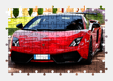 Jigsaw puzzle online lamborghini,sports-car,colorful,car,vehicle