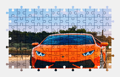 Jigsaw puzzle online lamborghini,sports-car,colorful,car,vehicle