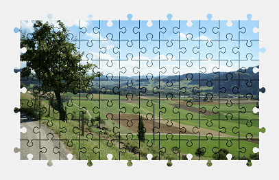 Jigsaw puzzle online landscape,field,nature
