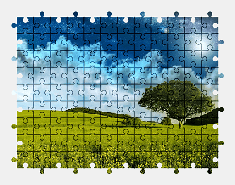 Jigsaw puzzle online landscape,nature,colorful,grass,sky