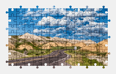 Jigsaw puzzle online road,park,mountains,landscape,nature,usa,colorful