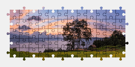 Jigsaw puzzle online landscape,nature,colorful,tree