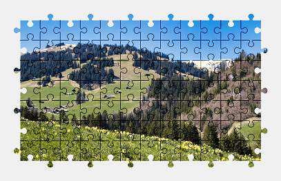 Jigsaw puzzle online landscape,mountains
