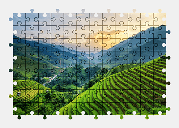 Jigsaw puzzle online landscape,nature,colorful,mountains