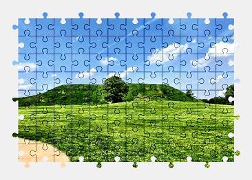 Jigsaw puzzle online green,landscape,tree,nature,colorful