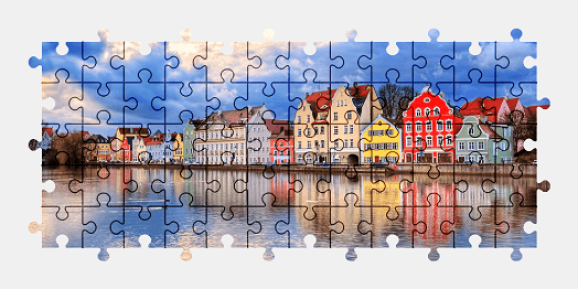 Jigsaw puzzle online town,germany,colorful,architecture,building