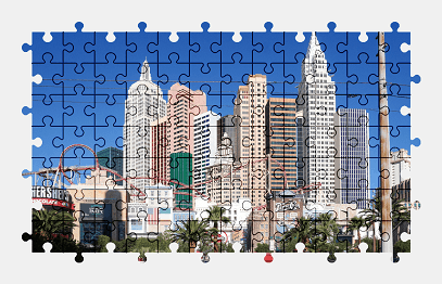 Jigsaw puzzle online las-vegas,city,building,skyscraper,usa