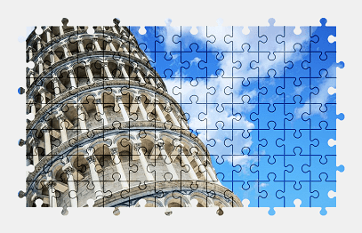 Jigsaw puzzle online tower,pisa,italy,building,architecture,colorful