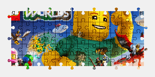 Jigsaw puzzle online lego,video-games,colorful