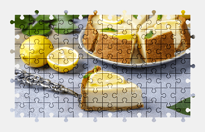 Jigsaw puzzle online lemon,cake,food,dessert,colorful