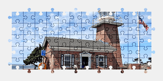 Jigsaw puzzle online lighthouse,california,building,colorful,architecture