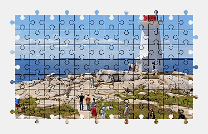 Jigsaw puzzle online lighthouse,water,sea,travel,nature,canada