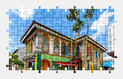 Jigsaw puzzle online singapore,building,colorful,architecture