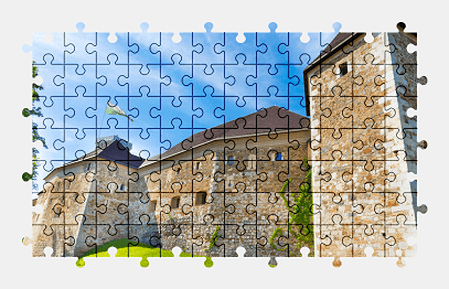 Jigsaw puzzle online castle,slovenia,building,colorful,architecture