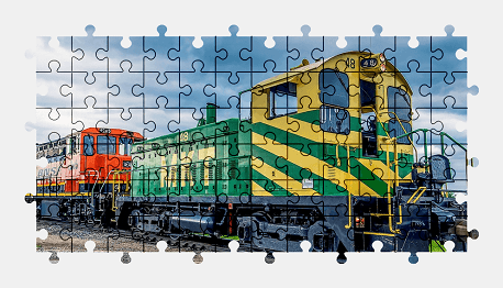 Jigsaw puzzle online locomotive,train,vehicle,colorful