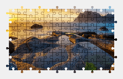 Jigsaw puzzle online norway,nature,colorful,seascape,sunset
