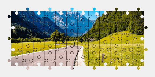 Jigsaw puzzle online valley,slovenia,mountains,colorful,landscape,alps