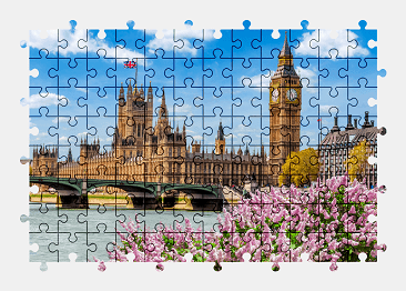 Jigsaw puzzle online london,city,england,architecture,colorful,building