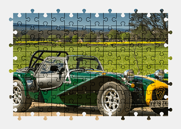 Jigsaw puzzle online lotus,sports-car,car,vehicle,colorful