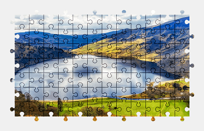 Jigsaw puzzle online lake,ireland,nature,colorful