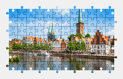 Jigsaw puzzle online city,germany,architecture,building,colorful