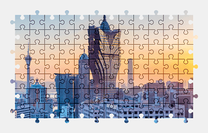 Jigsaw puzzle online city,china,building,skyscraper,colorful,architecture