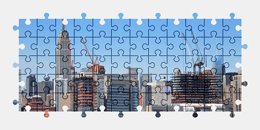 Jigsaw puzzle online manhattan,new-york,city,skyscraper,building,architecture,usa