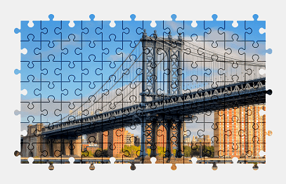 Jigsaw puzzle online manhattan,bridge,new-york