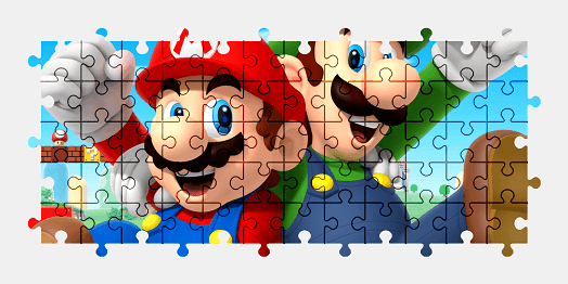Jigsaw puzzle online mario,luigi,character,colorful