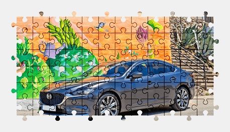 Jigsaw puzzle online mazda,car,colorful