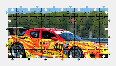 Jigsaw puzzle online mazda,sports-car,race,sport,colorful,vehicle,car