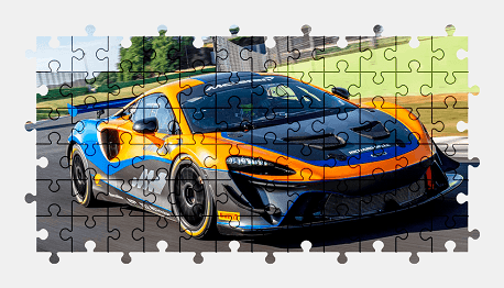 Jigsaw puzzle online mclaren,sports-car,car,colorful,vehicle,race,sport
