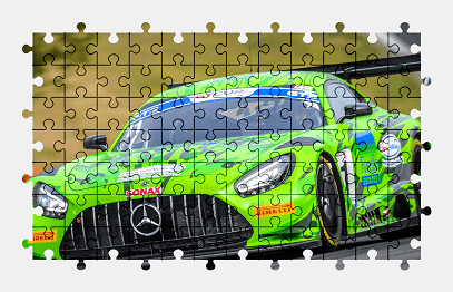 Jigsaw puzzle online mercedes-benz,car,sports-car,race,sport,vehicle,colorful