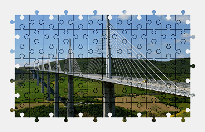 Jigsaw puzzle online bridge,france,landscape